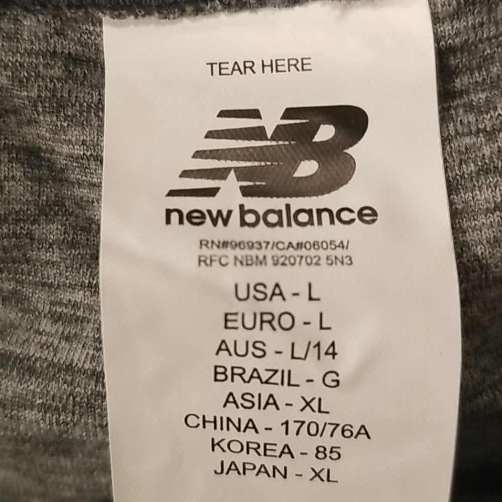 💕NEW BALANCE💕  Space Dye Copped Leggings Gray Large L NWT - Picture 11 of 13
